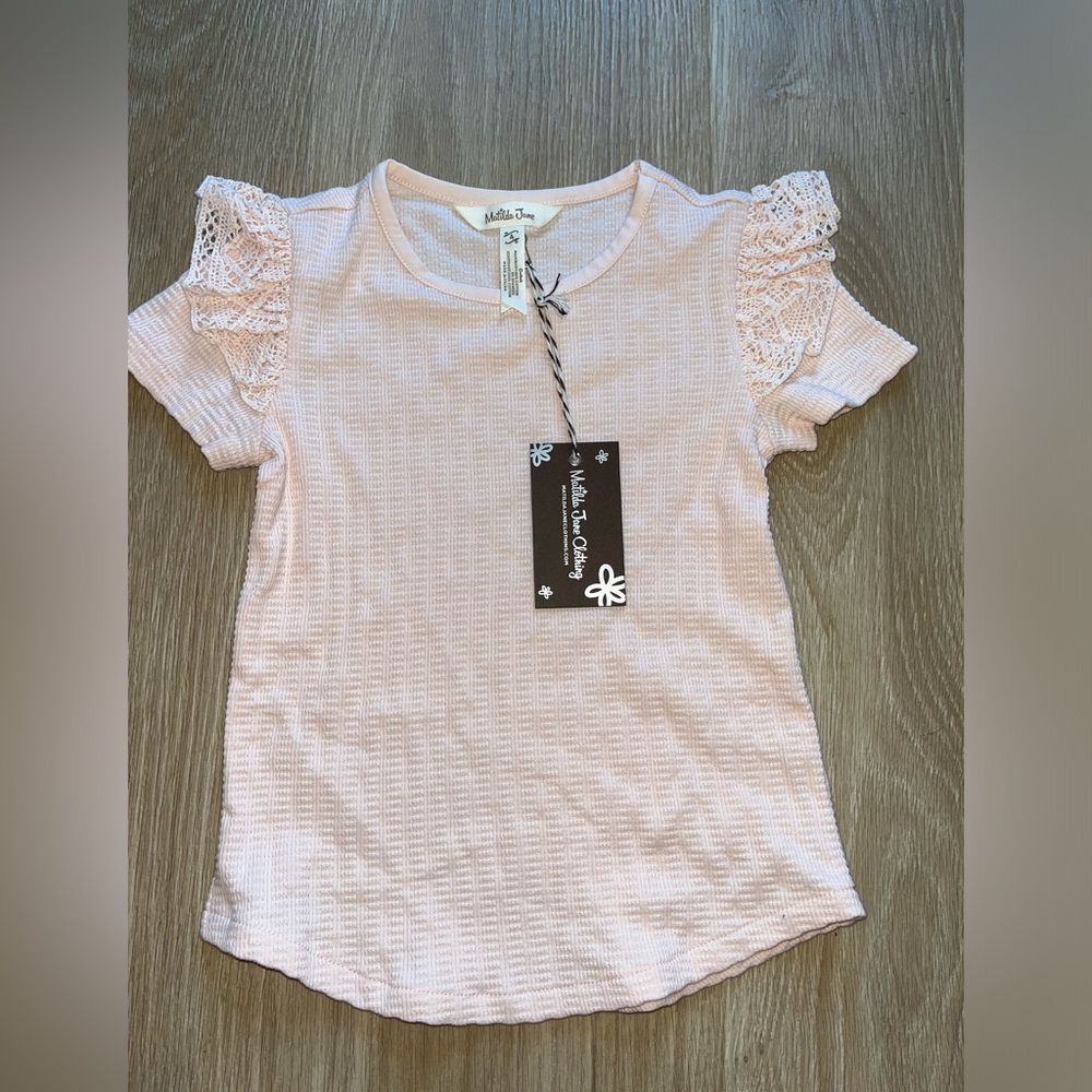 NWT Matilda Jane Enchanted Garden Wonder and Wander Ruffle Top